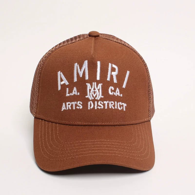 Amiri Arts District Trucker Hat Brown