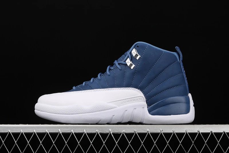 Air Jordan 12 Retro Stone Blue White