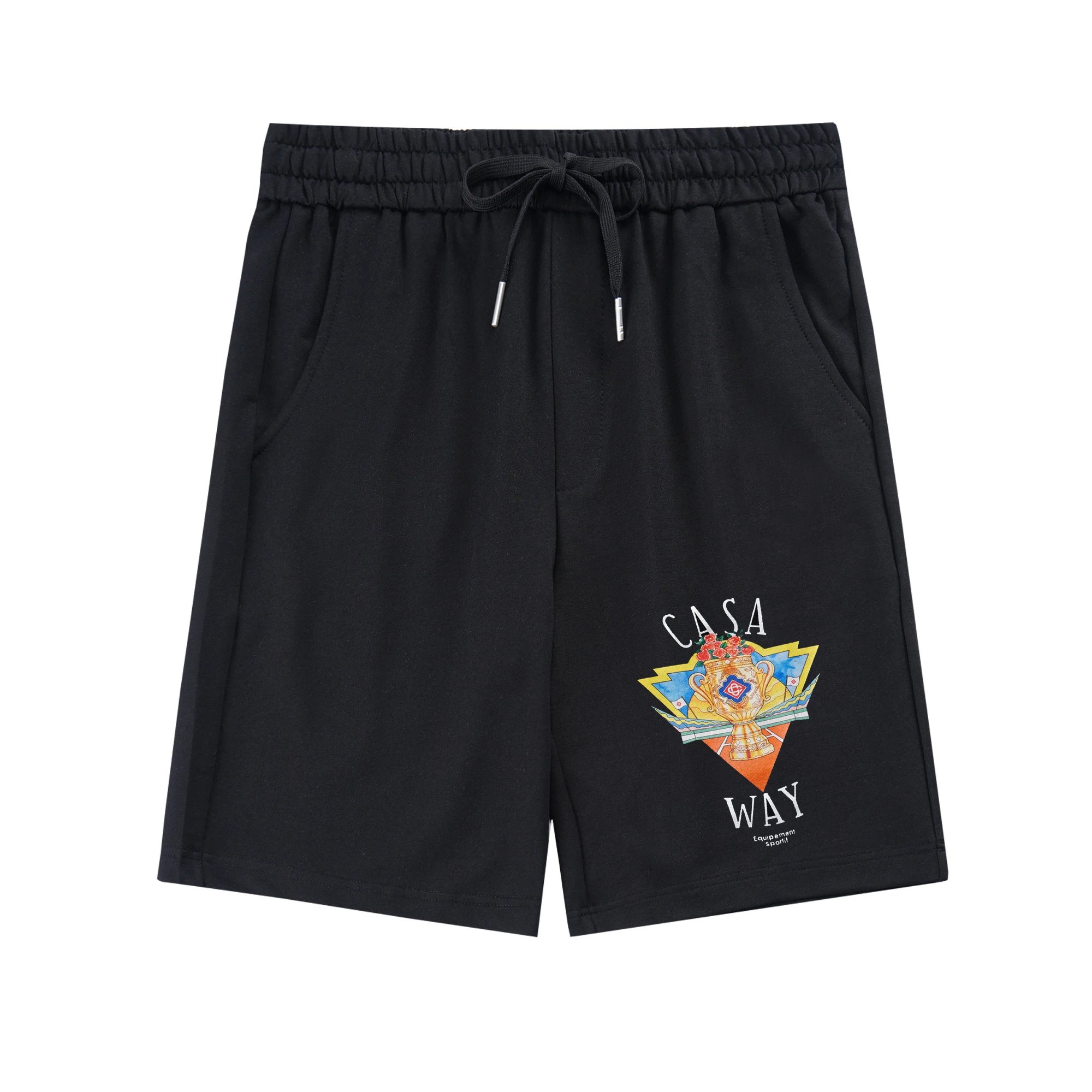 Printed Drawstring Shorts - CY