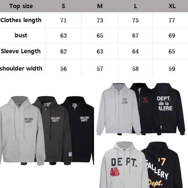 Gallery Dept. Boxing Hoodie Black - 4
