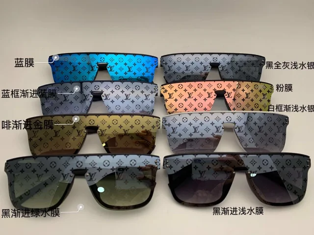 Louis Vuitton Eyewear Oversized shield sunglasses with Monogram lenses product detail image 1