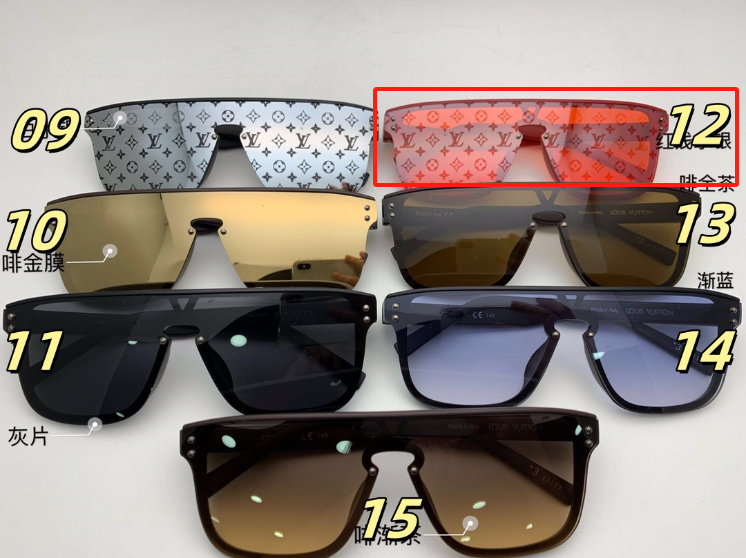 Louis Vuitton Eyewear Oversized shield sunglasses with Monogram lenses — 11