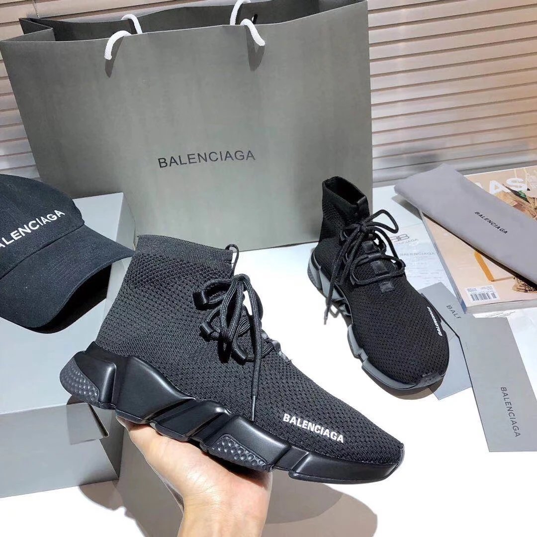 Balenciaga Speed 2.0 Lace Up Black Neon Yellow