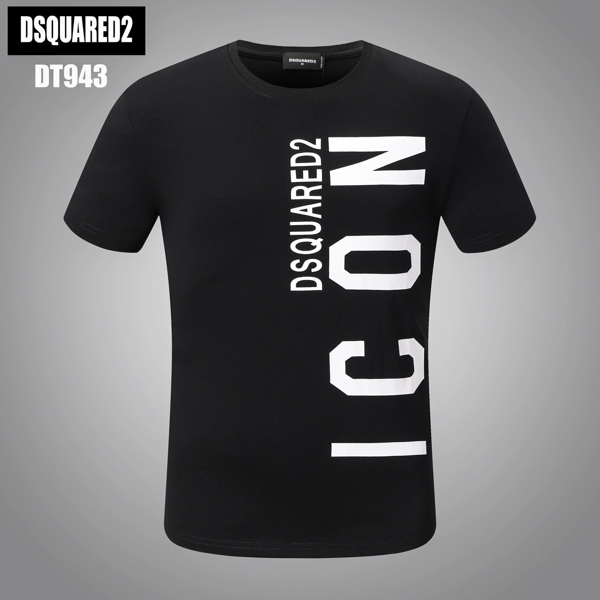 Dsquared2 Icon Vertical Print Tee Black White
