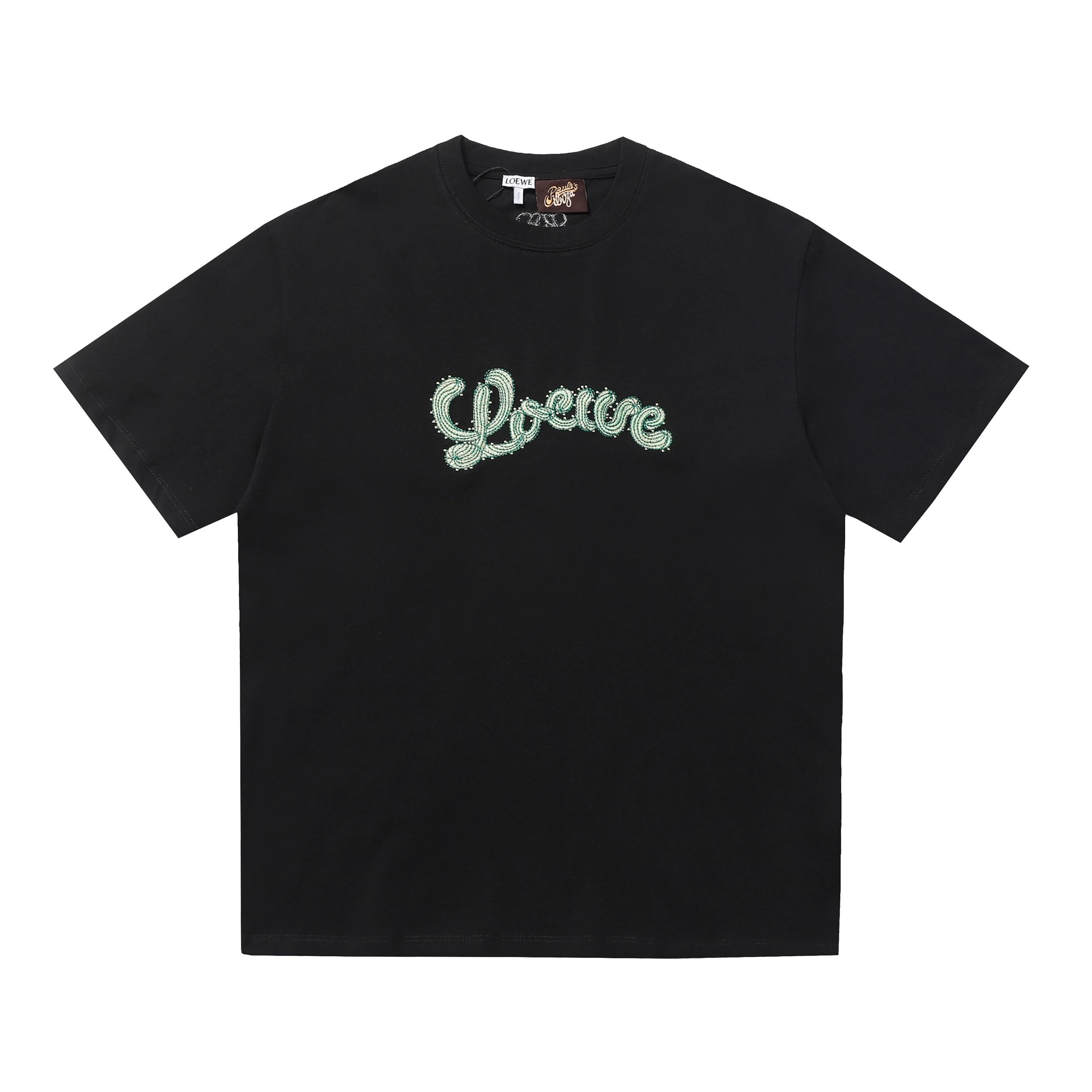 Loewe T-Shirt Black Green Logo