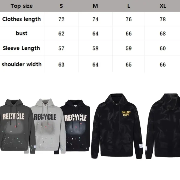 Gallery Dept. Boxing Hoodie Black - 3