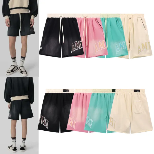 Amiri Script Logo Shorts Black - 6