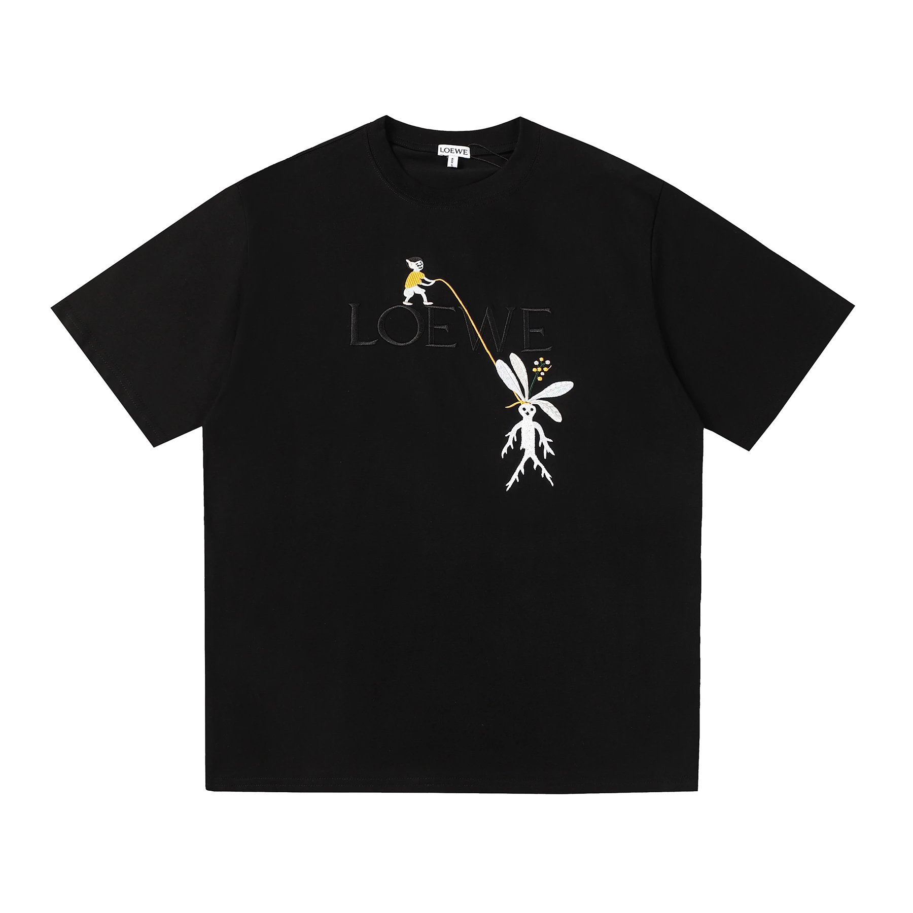Loewe Embroidered Tee Black
