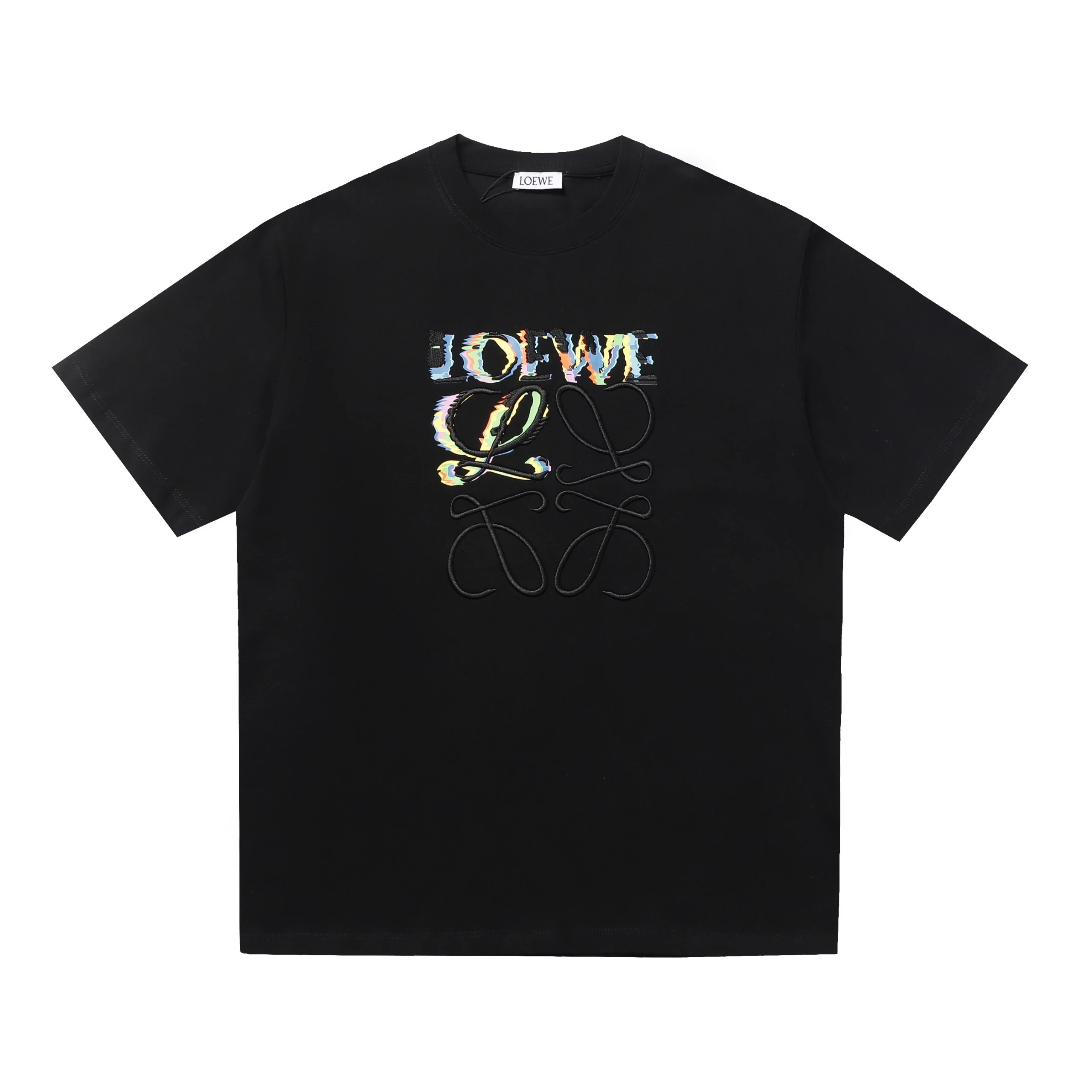 Loewe Anagram Glitch Print Tee Black