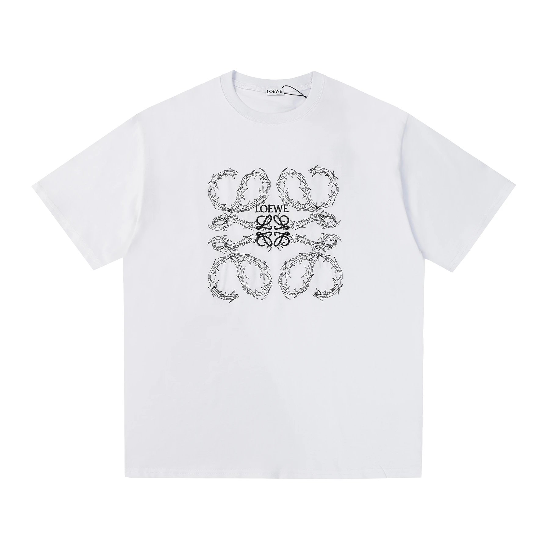 Loewe Thorns Anagram Graphic Tee Black