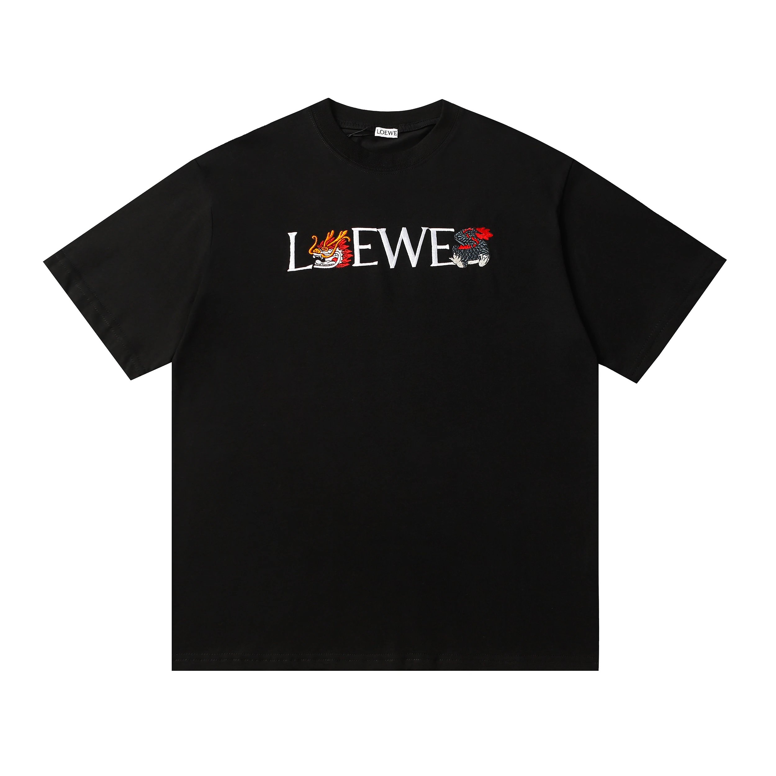 Loewe Anagram Tonal Embroidered Tee Pink