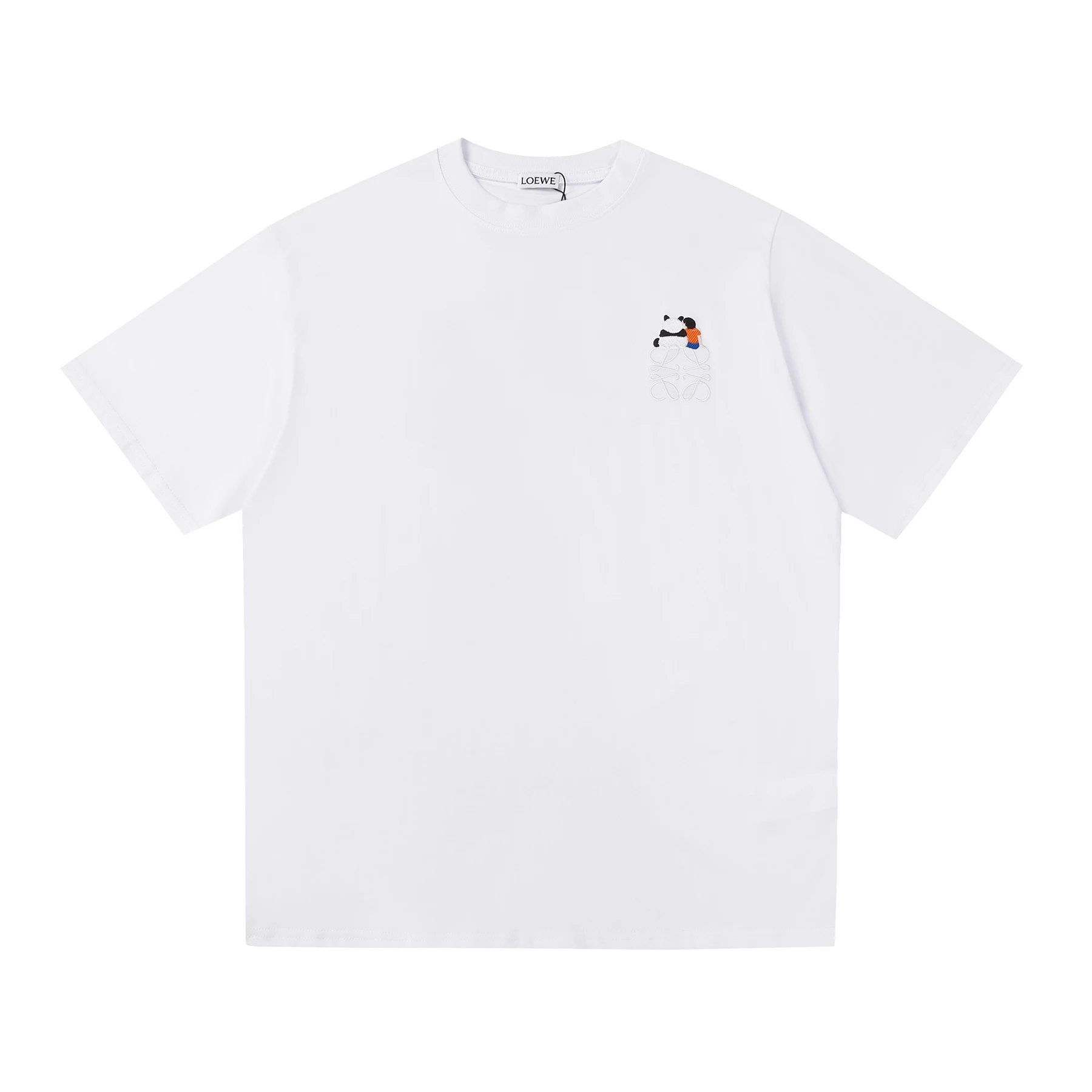 Loewe Panda Anagram Pocket Tee White