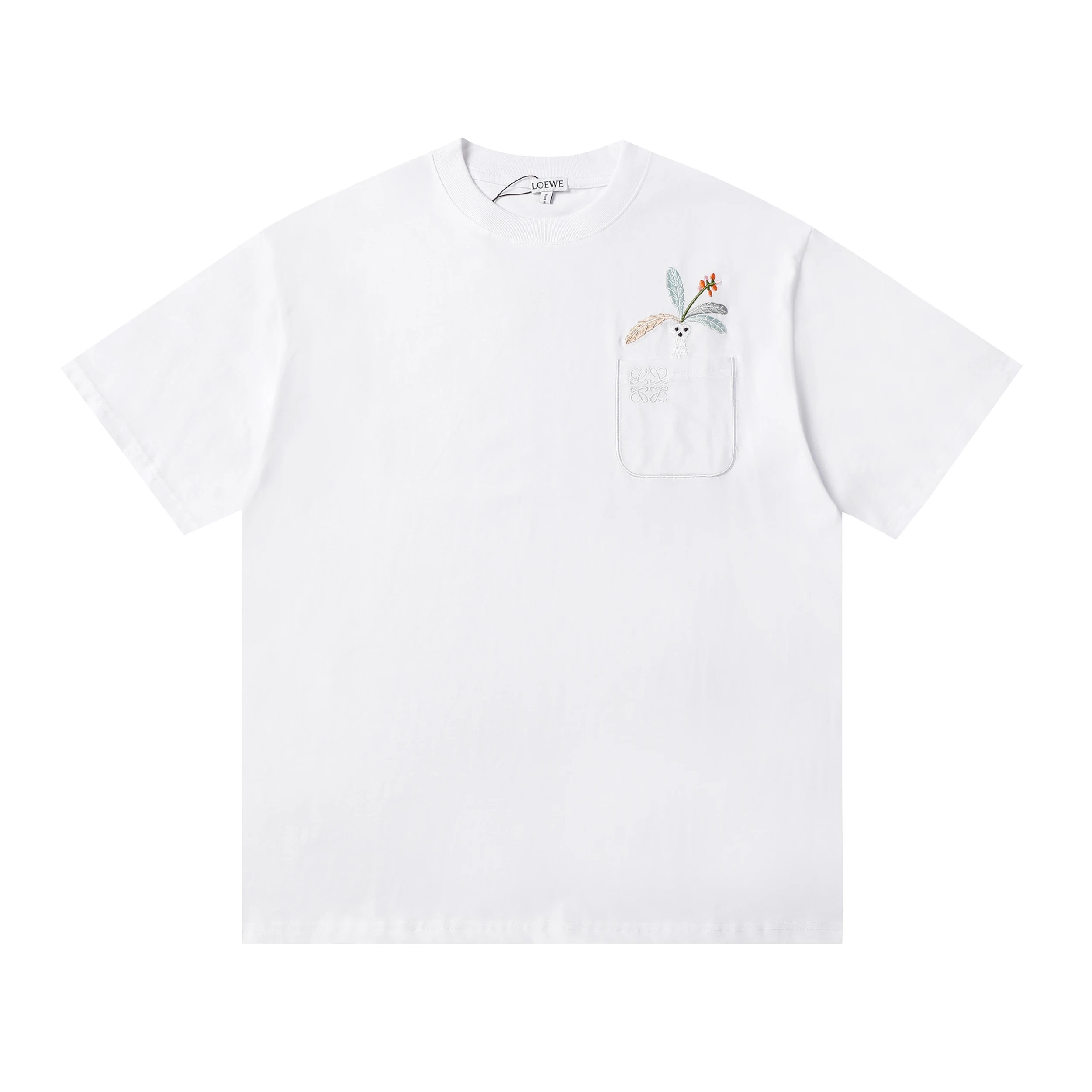Loewe Flower Pot Anagram Pocket Tee White
