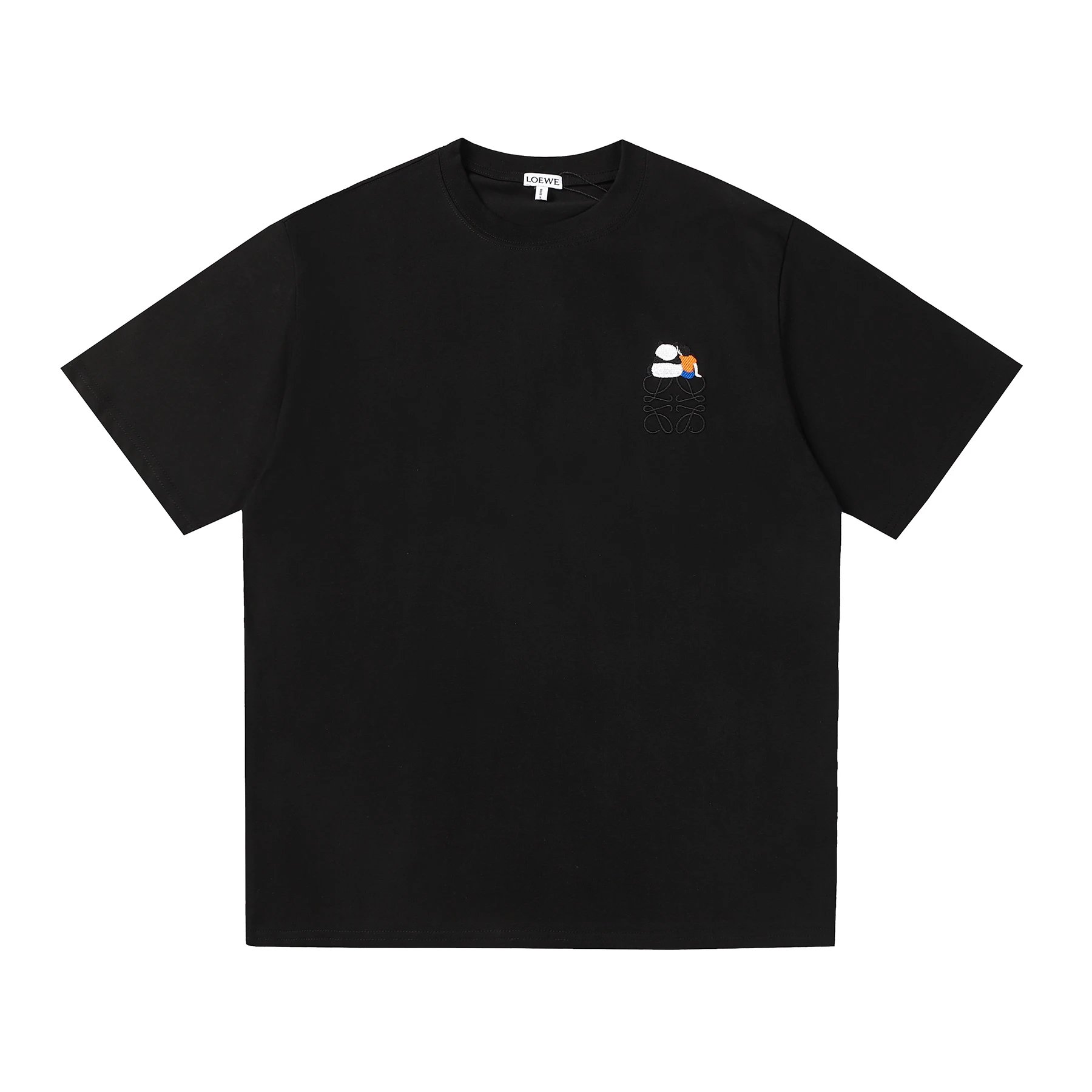 Loewe Panda Anagram Pocket Tee Black
