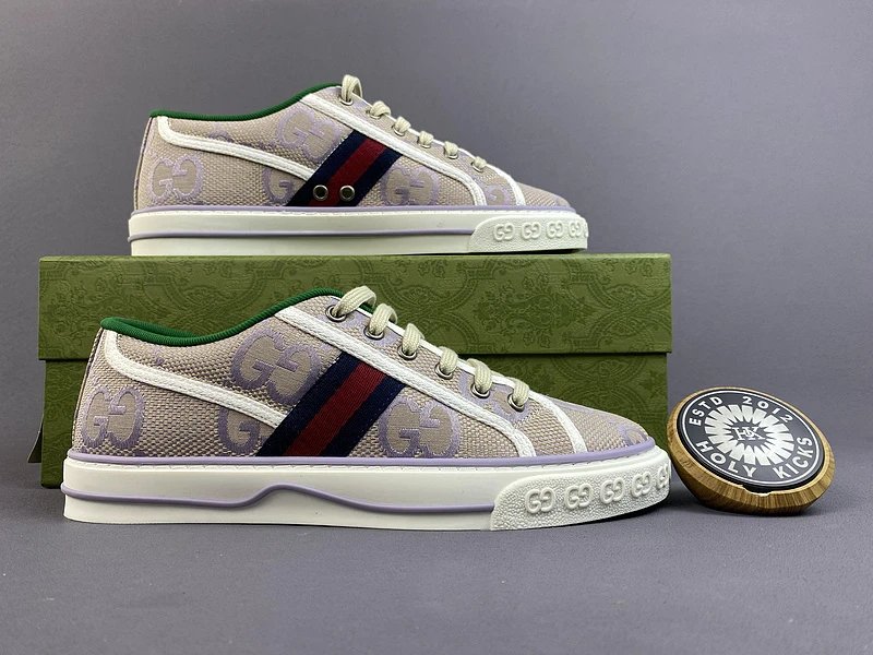 Gucci Tennis 1977 GG Canvas Sneaker Lilac Purple