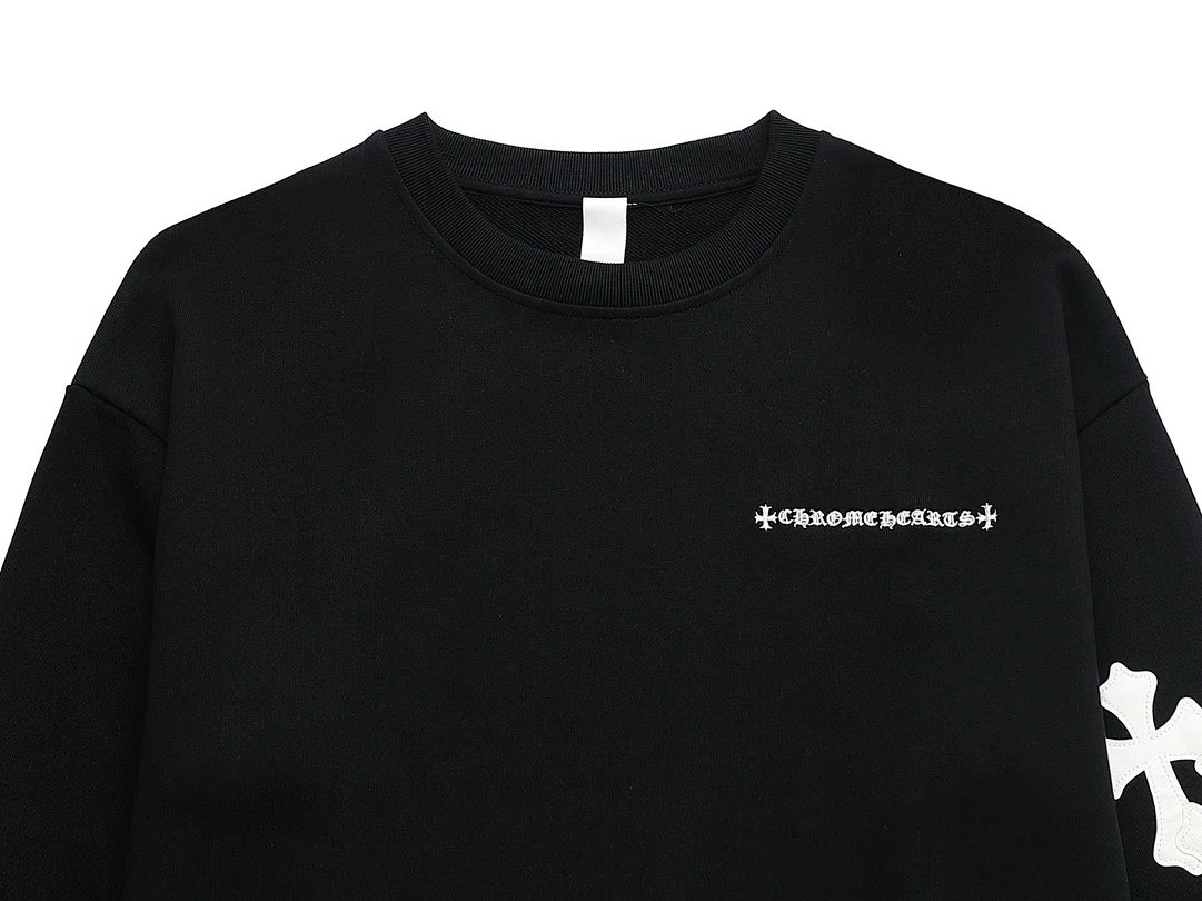 Chrome Hearts Cross Embroidered Black Hoodie product detail 4 in Litbuy spreadsheet finds