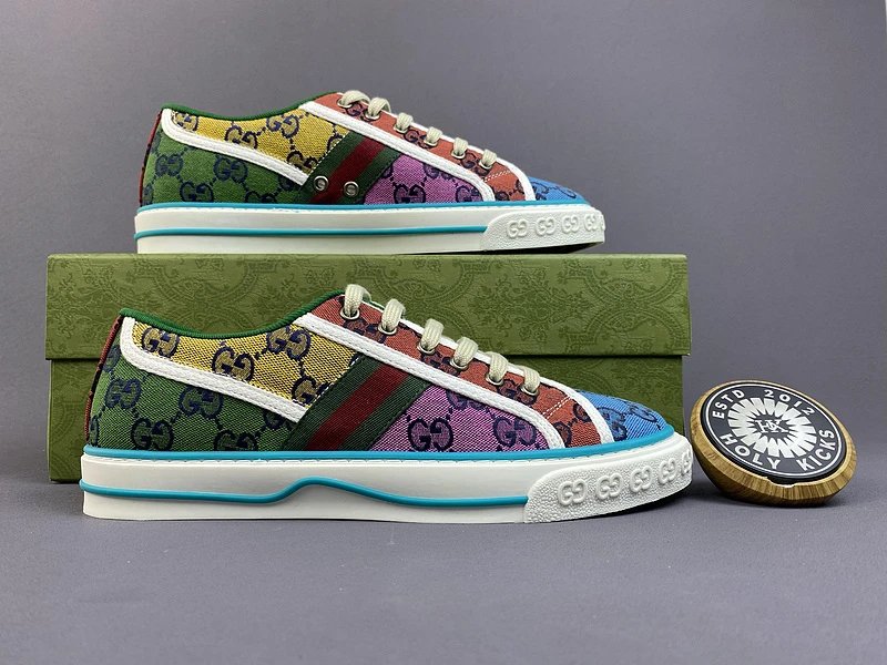 Gucci Tennis 1977 GG Multicolor Canvas Sneaker