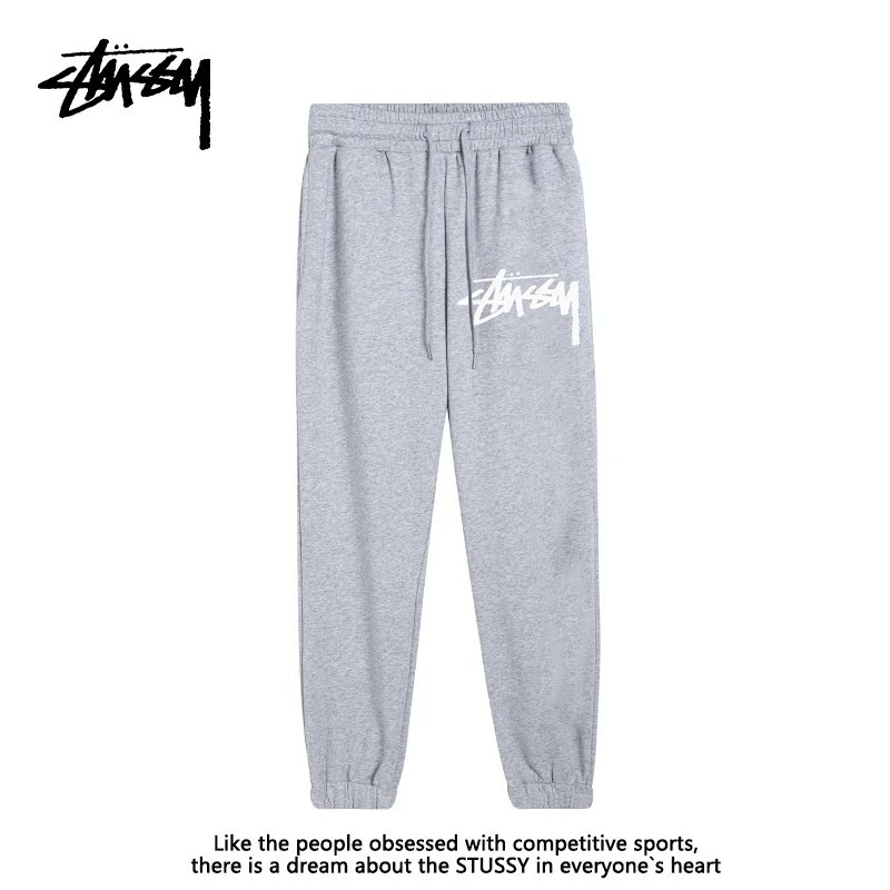 Stussy Logo Graphic Sweatpants Gray product detail 5 in Litbuy spreadsheet finds
