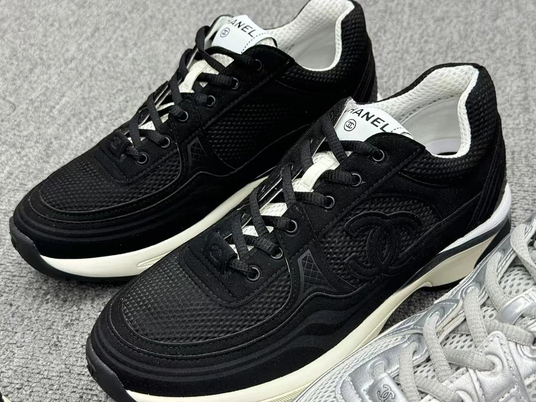 Chanel CC Runner Silver Metallic Mesh Sneakers Chunky Sneakers product detail 8 in Litbuy spreadsheet finds