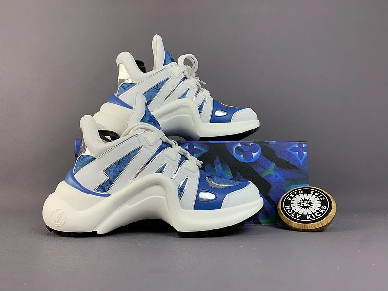 Louis Vuitton Archlight Sneaker White Blue Monogram
