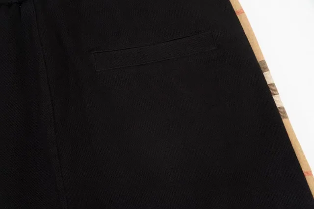 Burberry Trousers Drawstring jogger with check side panels product detail image 5