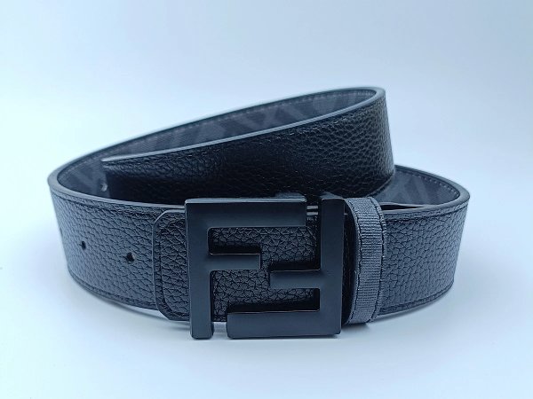 Fendi FF Logo Black Leather Belt product listing in Litbuy spreadsheet finds