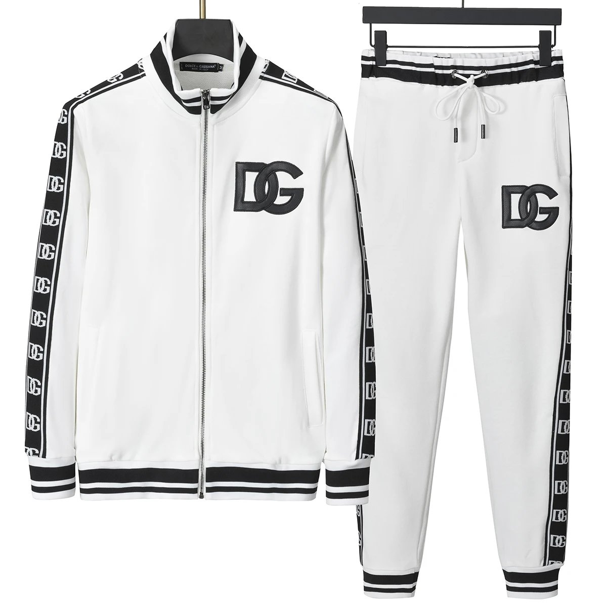 Dolce & Gabbana DG Large Logo Tape Tracksuit White