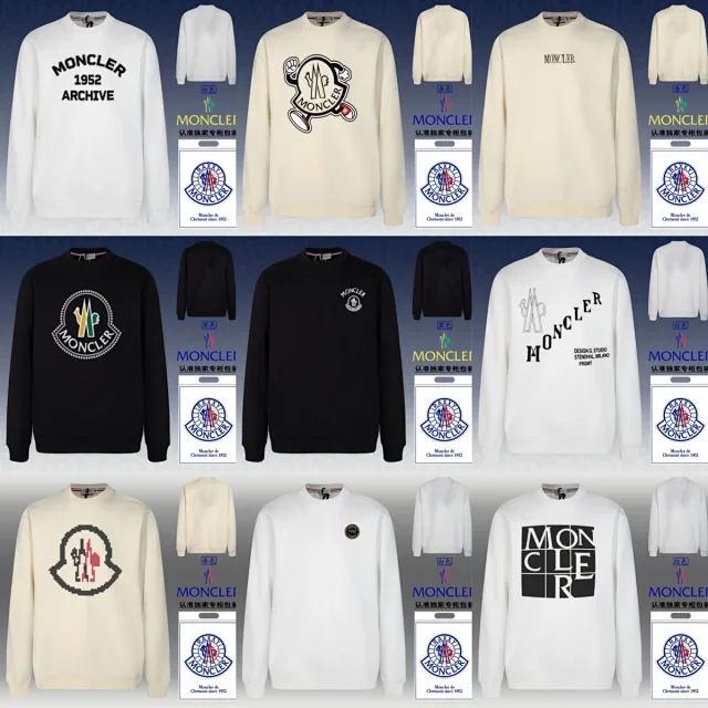 Moncler Hoodies & Sweatshirts Crewneck Logo Sweatshirt product detail image 1