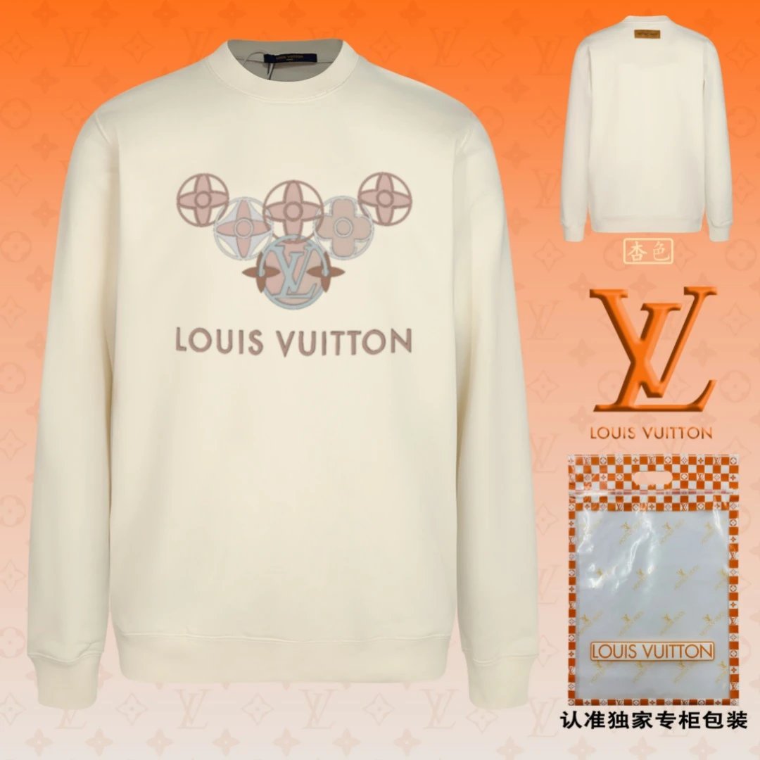 Louis Vuitton Monogram Flowers Crewneck Cream