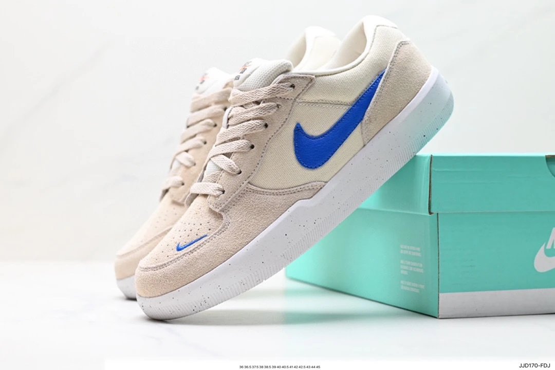 Nike SB Force 58 Suede Cream Royal Blue