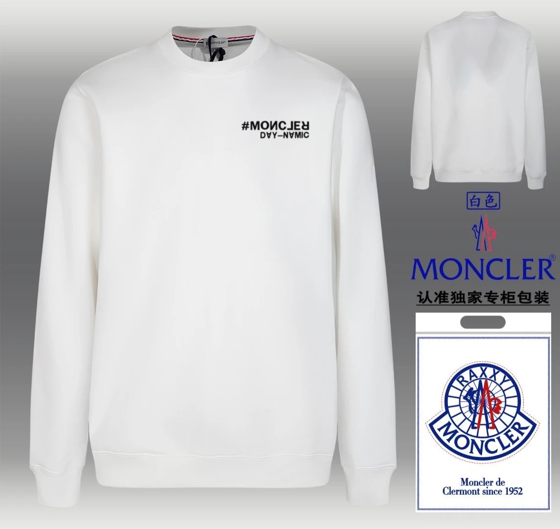 Moncler Day-Namic Crewneck Sweatshirt White