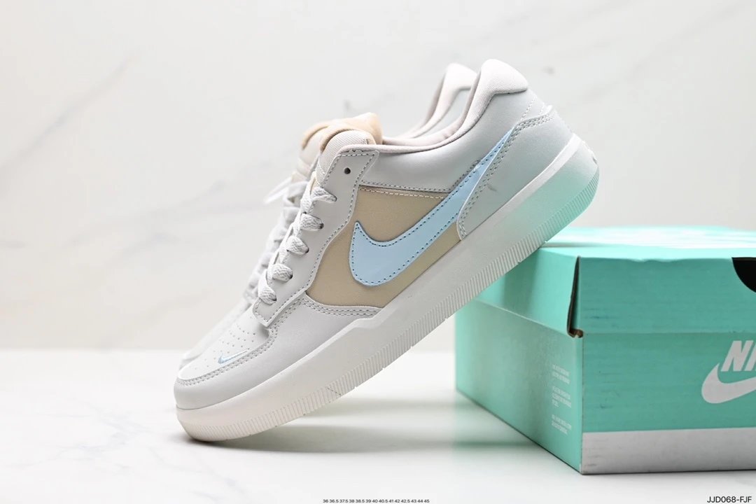 Nike SB Force 58 Leather White Light Blue