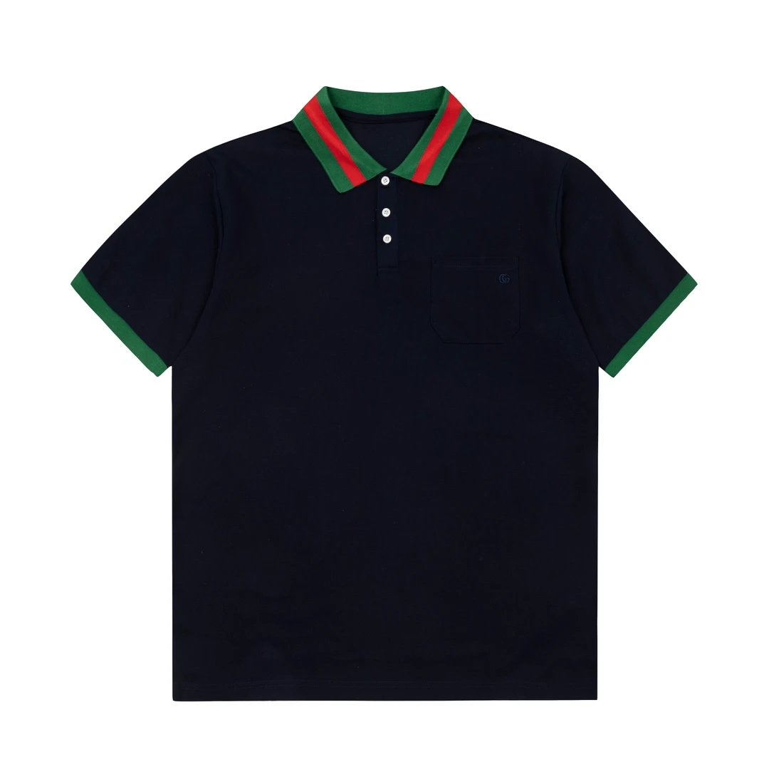 Gucci Web Stripe Colorblock Polo White Beige