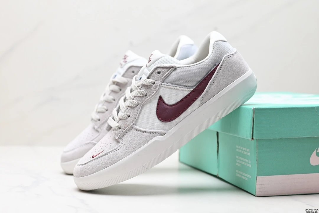 Nike SB Force 58 Suede Grey Burgundy