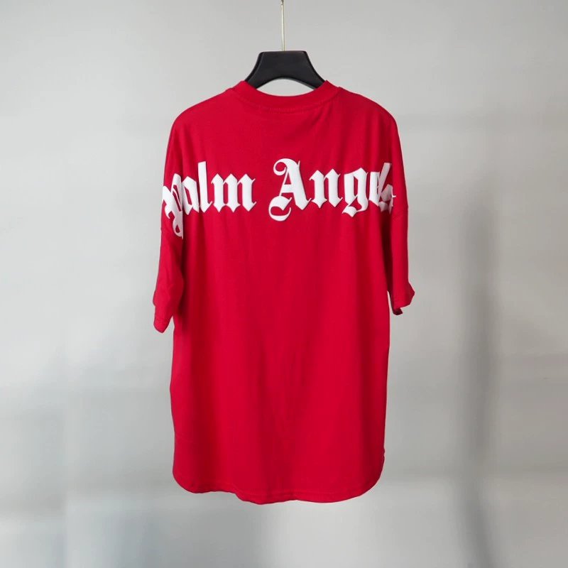 Palm Angels Classic Logo Tee Red White