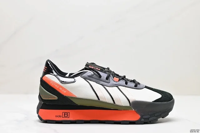 Adidas Sneakers Retro low-top with three-stripe side panels and chunky gum-accented sole product detail image 8