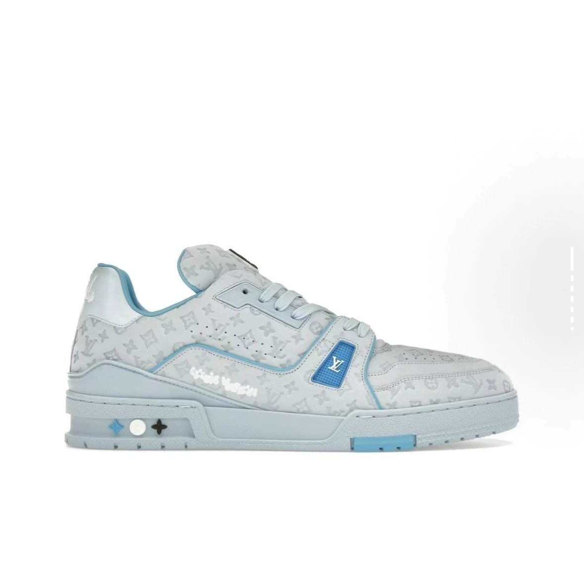 Louis Vuitton LV Trainer Low Light Blue Monogram
