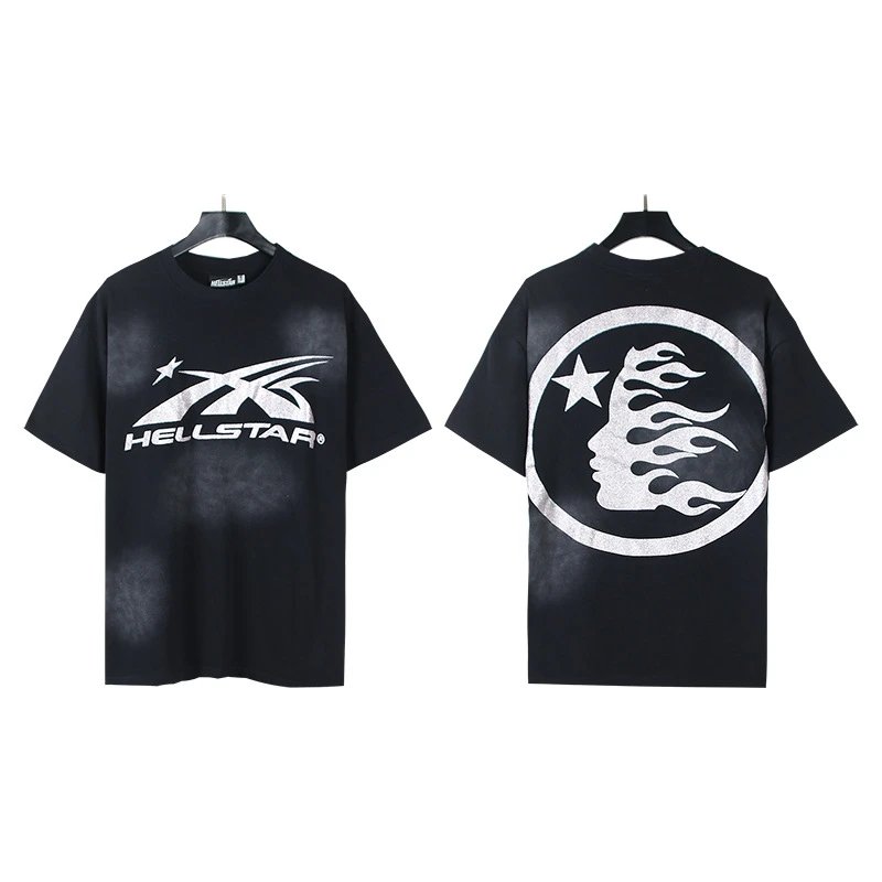 Hellstar Sport X Logo Washed Tee Black