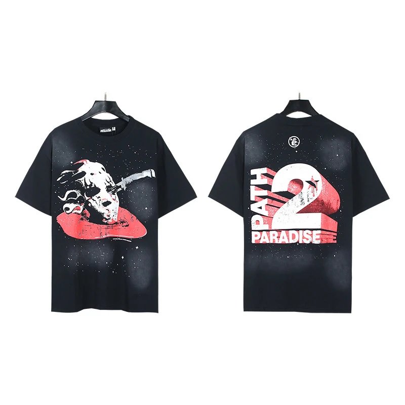 Hellstar Path 2 Paradise Space Tee Black Red