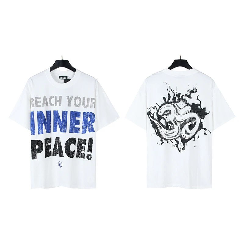 Hellstar Reach Your Inner Peace Graphic Tee White