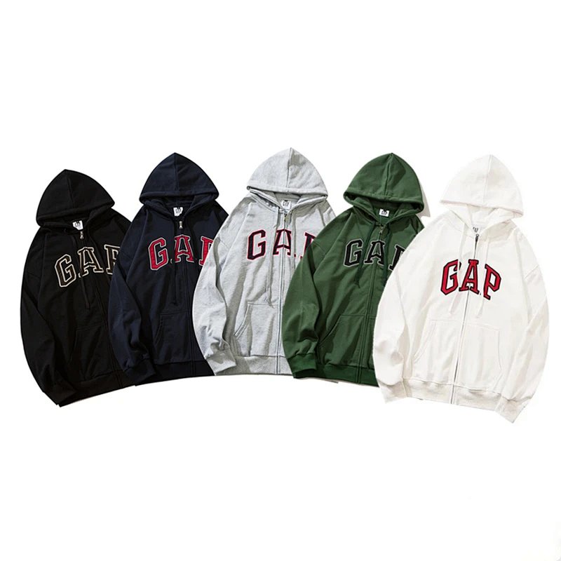 GAP Arch Logo Zip-Up Hoodie White product detail 2 in Litbuy spreadsheet finds