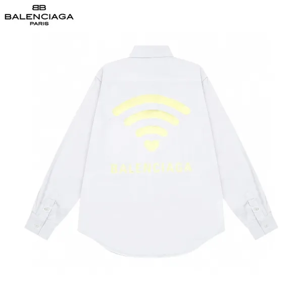 Balenciaga BB Logo Embroidered Black Shirt - 3