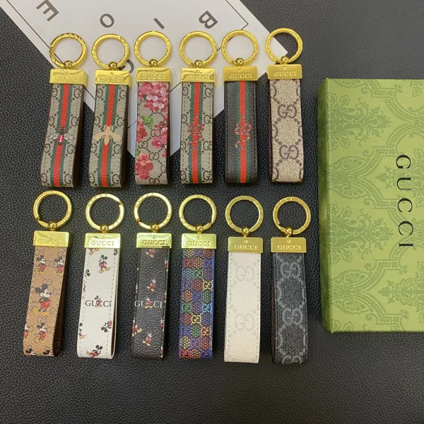 Gucci x Disney Mickey Mouse GG Marmont Keychain Beige Multicolor Accessories - 4
