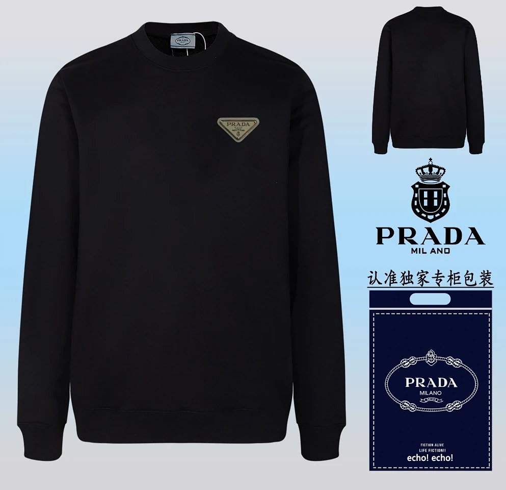 Prada Logo-Embroidered White Hoodie product detail 11 in Litbuy spreadsheet finds