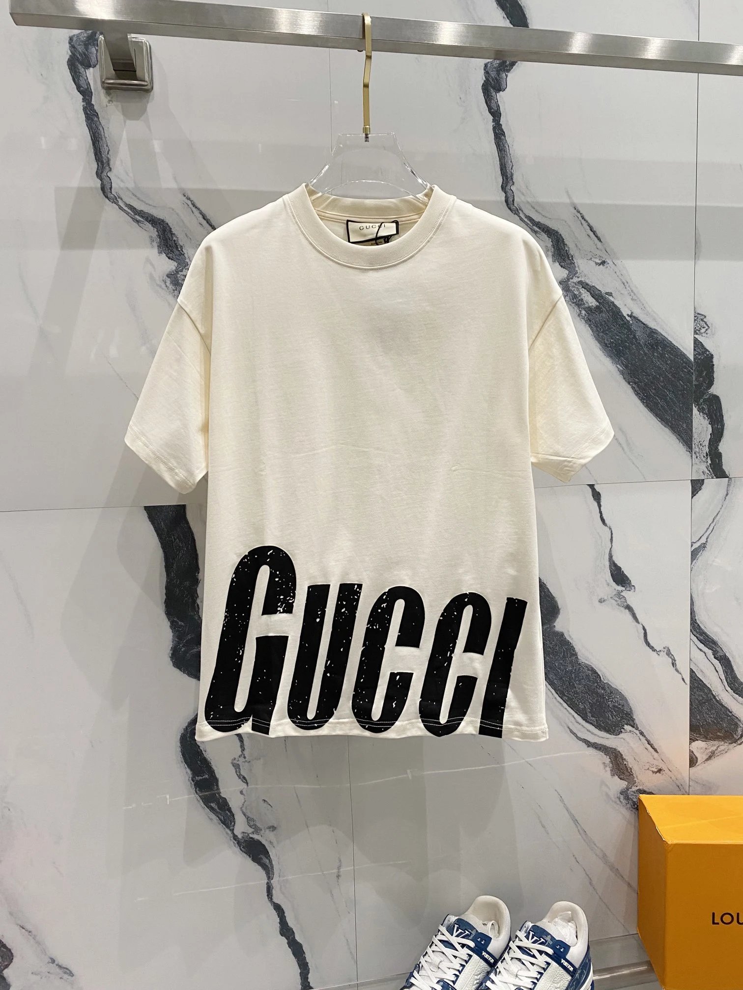 Gucci Multicolor Interlocking G Grid T-Shirt Black - 8