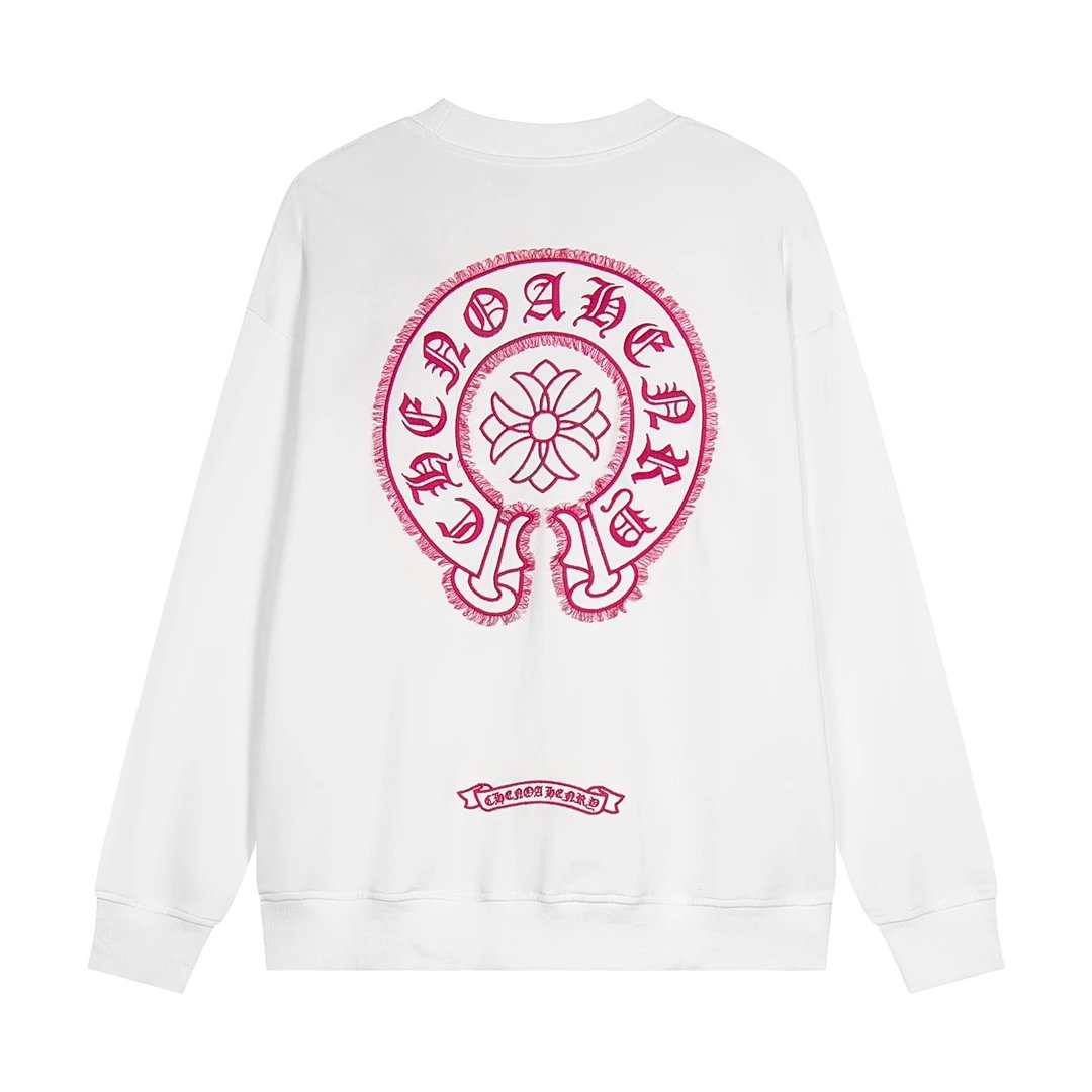 Chrome Hearts Cross Embroidered Black Crewneck Sweatshirt Sweater - 4