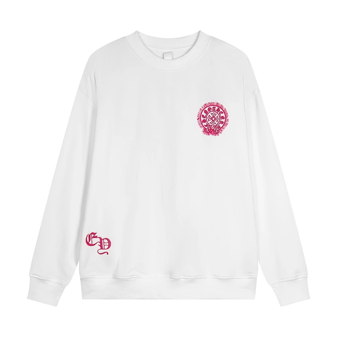 Chrome Hearts Cross Embroidered Black Crewneck Sweatshirt Sweater - 5