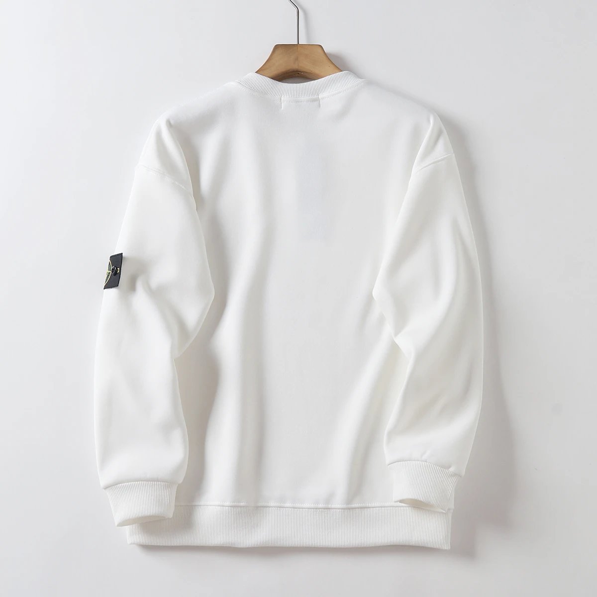 Stone Island Classic Crewneck Black Sweatshirt Sweater - 6