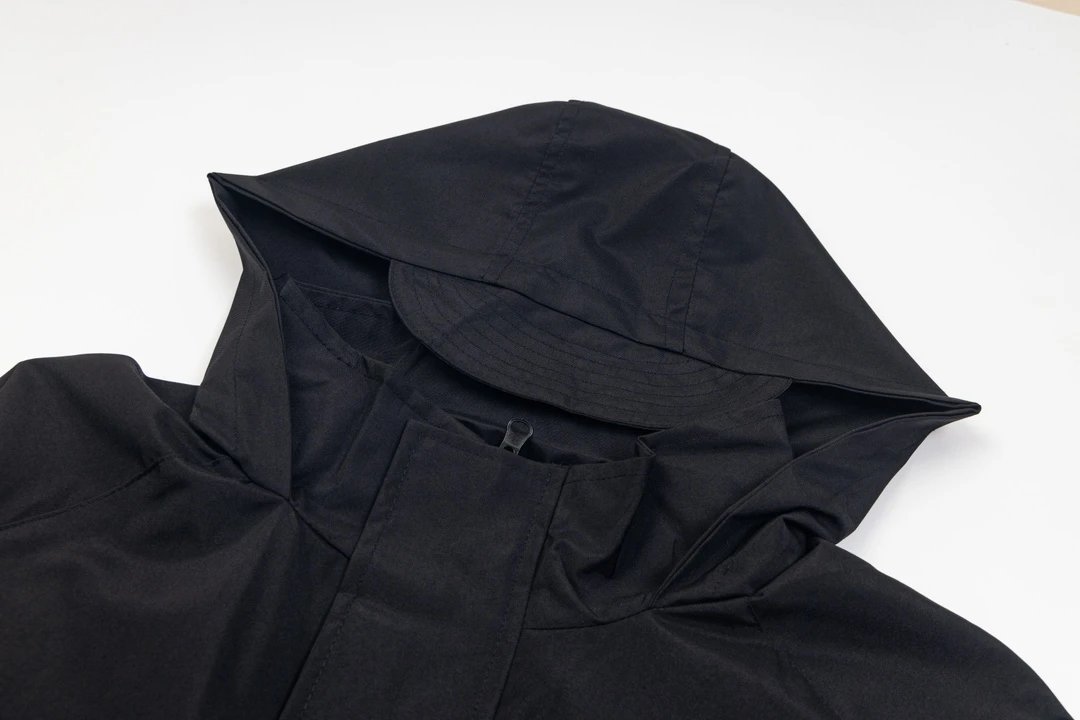 Prada Re-Nylon Hooded Windbreaker Black Outerwear - 7