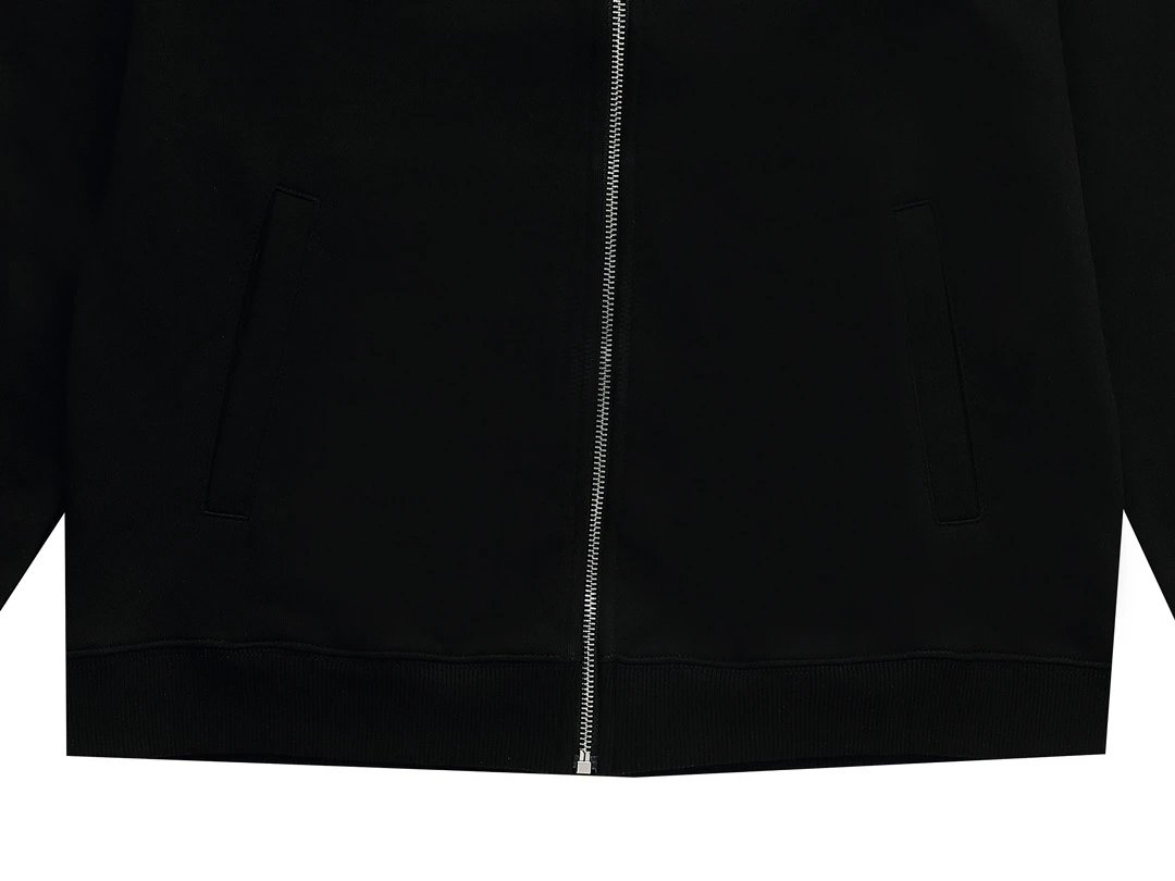 Moncler Windbreaker Jacket Black with Logo Stripe Sleeve - 9